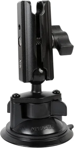 Miniatura 5 de xik Soporte de base de ventosa de bola de 1 pulgada con brazo de doble enchufe de 2.36 pulgadas para teléfono y tableta, soporte de leva de acción