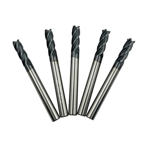 Miniatura 19 de joleully Fresa de Extremo Cuadrado de Carburo de 1/2", HRC 45 Grados Extremo Único 4 Flautas Recubrimiento AlTiN Brocas de Fresado