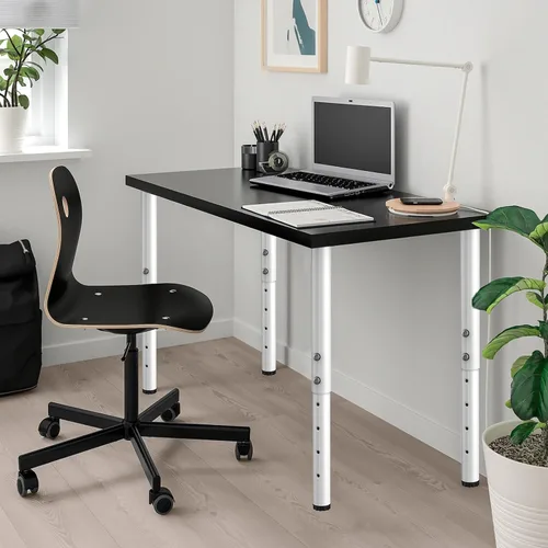 Miniatura 2 de Patas de mesa ajustables, patas de escritorio de metal de altura ajustable, patas ajustables para mesa, computadora, escritorio, mesa de comedor