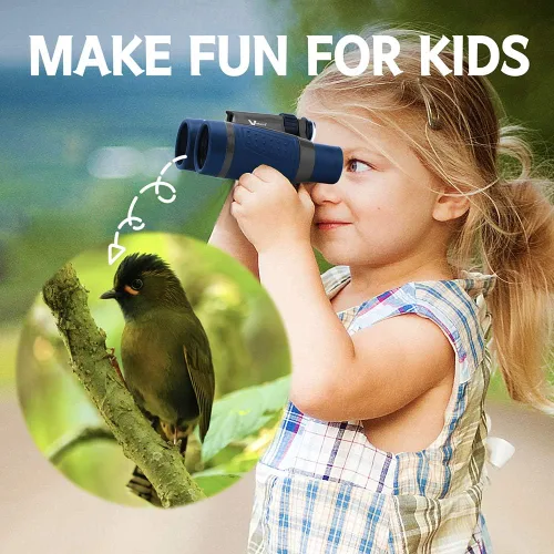 Miniatura 6 de binoculares para niños, lente óptica de 5 x 30 mm, compactos de alta resolución, para niños, para campamentos, senderismo, observación de aves