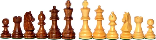 Miniatura 5 de StonKraft - Peón de piezas de ajedrez de madera con piezas de ajedrez extra de reinas (3.75 pulgadas de altura King)
