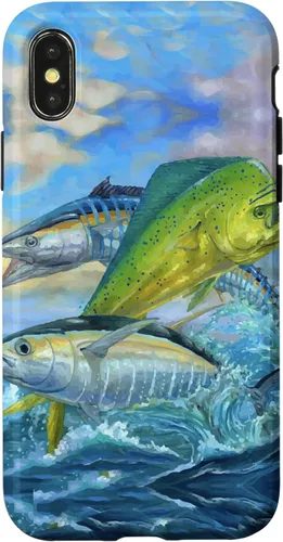 Miniatura 5 de iPhone 13 lindo Mahi Mahi verde pesca atún caso
