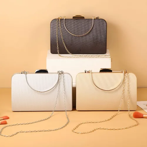 Miniatura 4 de ZHANNI Elegante caja de embrague de noche para mujer, con marco de metal, bolso de noche, bolso de mano, boda, graduación, fiesta, novia, embrague