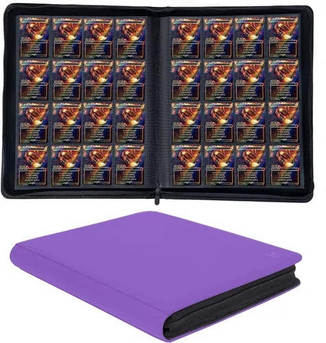 Miniatura 11 de Carpeta de más de 1000 bolsillos para tarjetas intercambiables, álbum de 16 bolsillos compatible con MTG, tarjetas deportivas y otras tarjetas Azul