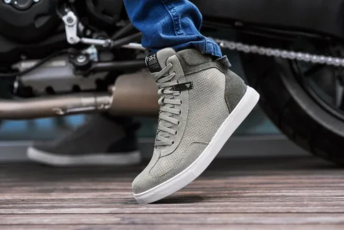 Miniatura 3 de SHIMA SX-2 Evo Botas de motocicleta para hombre, ventiladas, de cuero, para calle, verano, de ante, deportivas, sigilosas, para turismo, para moto