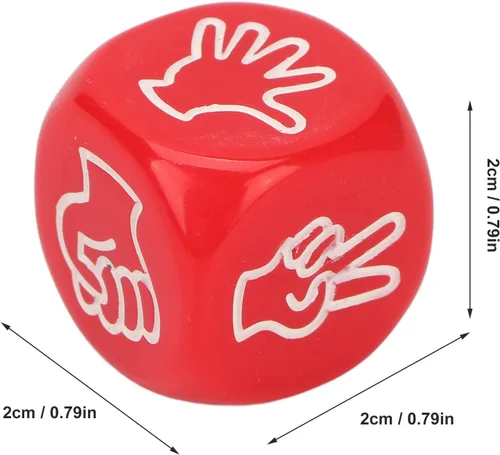 Miniatura 7 de Juego de dados educativos, 10 unidades, 0.79 x 0.79 x 0.79 pulgadas, 6 caras, juego de dados educativos para adivinar, color brillante para fiestas