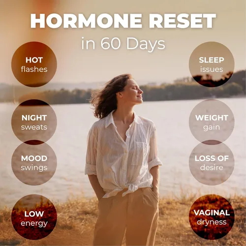 Miniatura 4 de Her Bodhi Meno - Equilibrio Hormonal para la Menopausia para Mujeres, Suplemento de Isoflavonas de Estrógeno y Soja para la Menopausia para Mujeres
