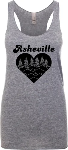 Miniatura 32 de North Carolina Themed Women's Graphic Racerback Tank Top by Moonlight Makers, Gift for Her, Shirts with Sayings, Yoga Tee