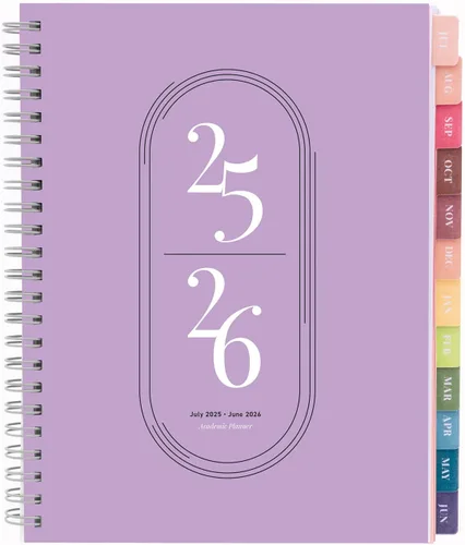 Miniatura 24 de Rileys - Agenda académica 2025-2026, agenda diaria, semanal y mensual, julio de 2025 a junio de 2026, páginas de notas para estudiantes