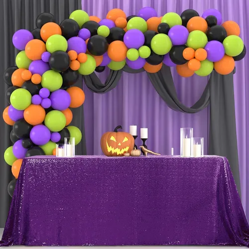 Miniatura 12 de Hahuho Mantel rectangular de lentejuelas de 50x80 pulgadas, color champán, mantel con purpurina para decoración de despedida de soltera, cumpleaños
