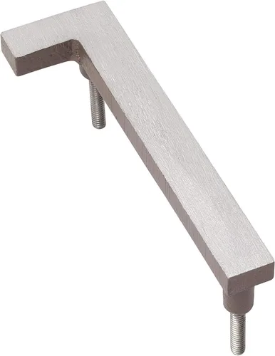 Miniatura 7 de Montague Metal Products MHN-06-F-SD2-2 Números de casa de dirección flotantes modernos de aluminio cepillado sólido, 6 pulgadas, arena recubierta