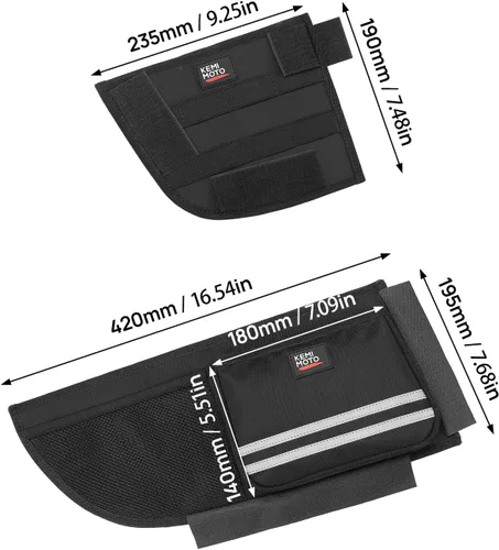 Miniatura 7 de KEMIMOTO Organizador para Tour Pack Bolsa de almacenamiento con bolsillo de malla y divisores compatible con Touring CVO Road Glide Ultra Limited