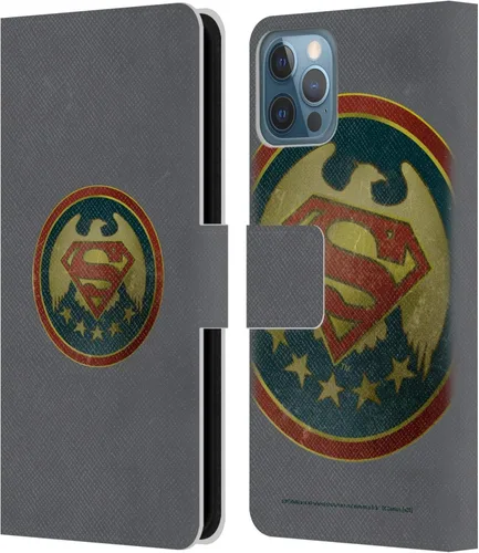 Miniatura 107 de Head Case Designs Funda de piel con licencia oficial de Superman DC Comics con logotipos negros y rojos compatible con Apple iPhone 11