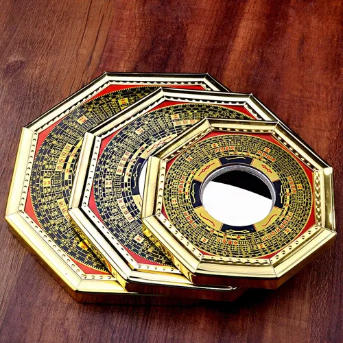 Miniatura 4 de better us Chino Feng Shui Cóncavo Bagua Espejo Madera Fengshui ba gua Espejos (Pequeño)