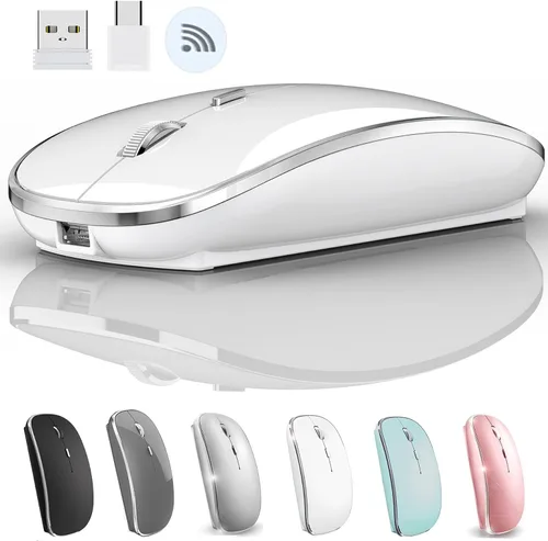 Miniatura 8 de Mouse inalámbrico para MacBook Pro, MacBook Air, MacBook Laptop, Mac, iMac, computadora de escritorio, Chromebook, Win7/8/10/11, PC, HP, Dell Azul
