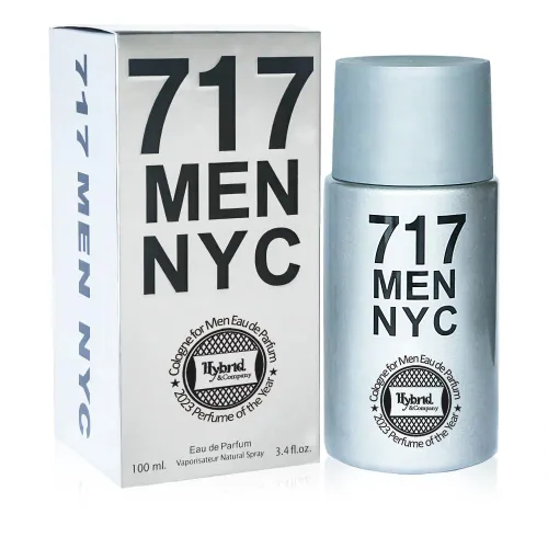 Hybrid & Company 717 Nyc Toilette - Espray natural para hombre, aroma masculino, 3.4 onzas líquidas