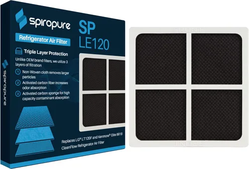 SpiroPure Reemplazo del filtro de aire del refrigerador SP-LE120 para LT120F 46-9918
