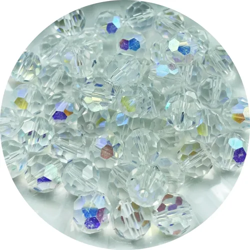 Miniatura 19 de Cuentas de cristal de vidrio 400 piezas 4mm cuentas facetadas redondas de vidrio espaciadoras para hacer joyas, pulseras, aretes, collares, Rosa