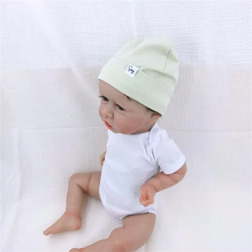 Miniatura 132 de Gorro de punto para recién nacido, para niños y niñas, con forro de satén sedoso, gorro para niños pequeños