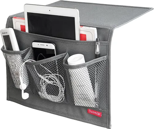 Miniatura 7 de Organizador de Almacenamiento para Mesita de Noche, Caddy para Mesita de Noche, Organizador de Almacenamiento de Armario de Mesa, Control Remoto