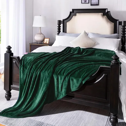 Miniatura 11 de Manta blanca de Navidad súper suave y acogedora para sofá o cama. Manta de microfibra de felpa ligera, 50x60 pulgadas Blanco