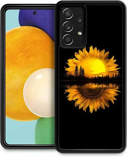 Miniatura 28 de CARLOCA Funda compatible con Samsung Galaxy A13 5G con patrón de camino del desierto naranja alienígena, antideslizante, cuatro esquinas, absorción