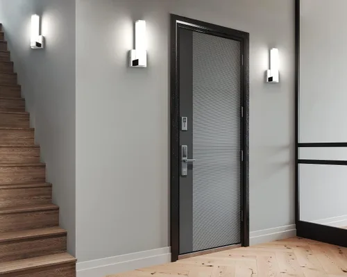 Miniatura 2 de Lámparas de pared cromadas para dormitorio Iluminación LED moderna para interiores Apliques de pasillo Luz de esquina de 30 cm de altura 12W 4000K