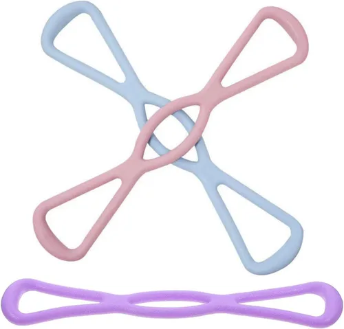 Homoyoyo 3pcs Yoga Resistance Bands Set High Elasticity Stretching Workout Bands for Shoulder Opening and Chest Expansion for Home Fitness and
