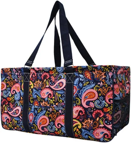 Miniatura 71 de NGIL Bolsa de comestibles reutilizable extra grande plegable de gran tamaño para comestibles, almacenamiento, picnic, playa, Flecha-negro