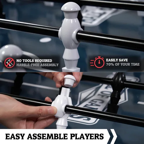 Miniatura 3 de Hall of Games - Mesas de futbolín de múltiples estilos, fútbol con diseños duraderos y elegantes con pelotas de fútbol deportivas de mesa, perfectas