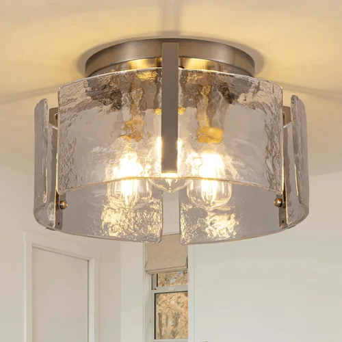 Miniatura 9 de Lámpara de techo negra de montaje empotrado, lámpara de entrada moderna de 3 luces, montaje de techo, accesorios de iluminación de cocina, lámparas