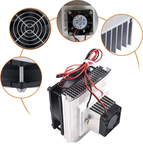 Miniatura 2 de Mini aire acondicionado DC 12V DIY Termoeléctrico Peltier Refrigeración Sistema de refrigeración Disipador de calor Módulo de conducción