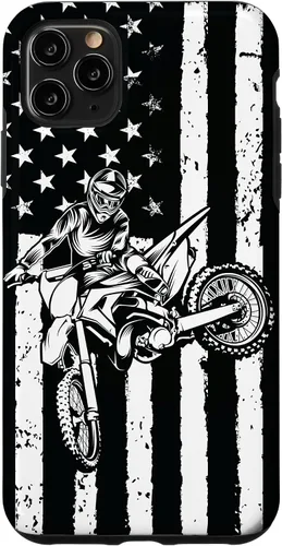 Miniatura 13 de Funda de motocross con bandera de Estados Unidos para iPhone 17