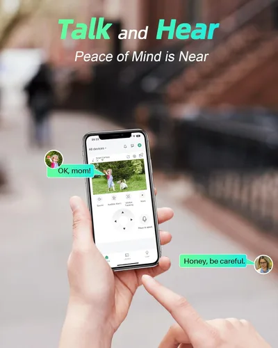 Miniatura 6 de Cámara de seguridad solar inalámbrica MaxiViz para exteriores, cámaras de seguridad para el hogar con panel solar, vista en vivo de 360°, visión