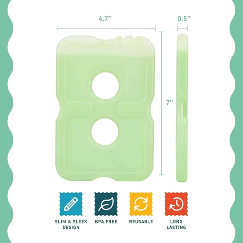 Miniatura 4 de Healthy Packers Reusable Ice Packs for Lunch Boxes - Long Lasting Slim Freezer Packs, Thin Non-Toxic BPA-Free Hard Gel Ice Blocks for Coolers, Kids