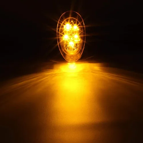 Miniatura 3 de Partsam Para Freightliner Cascadia - Luces LED de señal de giro LED ámbar 5-2835-SMD, reemplazo sellado para Freightliner LED lateral de cabina