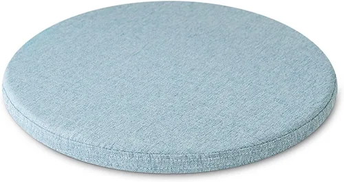 Miniatura 8 de Cojín desmontable, cojín redondo de espuma viscoelástica para silla, diseño antideslizante, suave, transpirable, cómodo, adecuado para sala