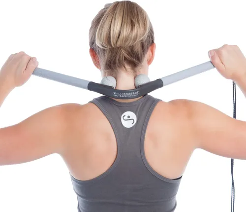 Miniatura 2 de Body Back AccuMassage - Herramienta de masaje de doble punto de presión y martillo de masaje, diseño 2 en 1, herramienta de masajeador de cuello