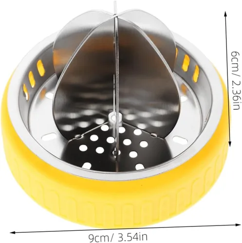Miniatura 2 de Cabilock Exprimidor manual de cítricos de acero inoxidable con mango ergonómico, tapa de exprimidor resistente para limones y naranjas, fácil