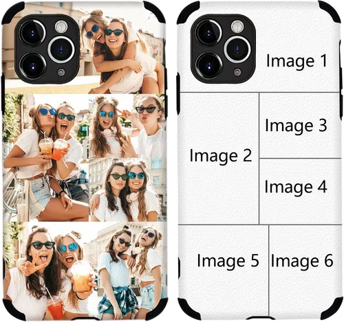 Miniatura 14 de Funda para teléfono con imagen personalizada para iPhone 17, 16, 15, 14, 13, 12, 11 Pro Max, Mini, XR, Xs, 8, 7, 6 Plus, TPU + funda de piel suave
