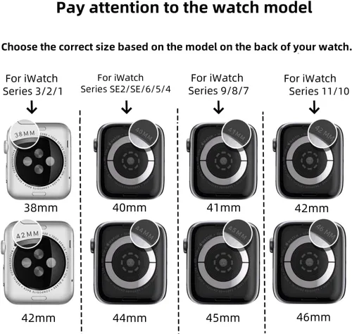 Miniatura 2 de Compatible para Correa de Apple Watch con Estuche 38mm 40mm 41mm 42mm 44mm 45mm 46mm, Correa de Silicona Suave Impermeable + Estuche Protector
