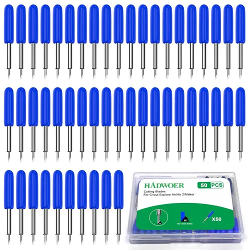 Miniatura 9 de Hadwoer 50 cuchillas de corte de repuesto compatibles con Explore Air 2/Air 3/Explore 4/Maker/Maker 3/Maker 4