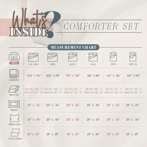 Miniatura 8 de Elegant Comfort Juego de edredón reversible de 10 piezas, estampado de mármol, almohada decorativa y sábana bajera con bolsillos inteligentes, Azul