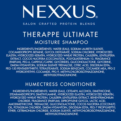 Miniatura 8 de Nexxus Champú y acondicionador Therappe & Humectress 2 unidades para el cuidado del cabello seco con mezcla de proteínas para 24 horas de humedad