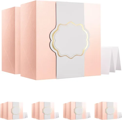 Miniatura 11 de ROSEGLD Cajas de regalo con bandas de envoltura de 9.5 x 7 x 3.5 pulgadas, cajas de regalo con tapas, cajas de regalo para dama de honor con bandas