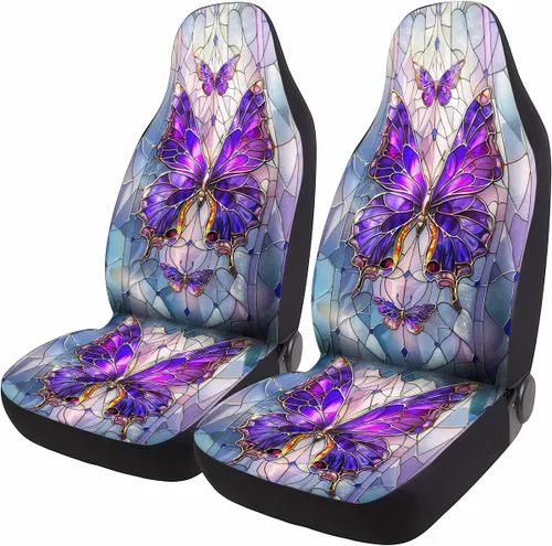 Miniatura 12 de GENANY Horror Nightmare Skellington - 2 fundas de asiento delantero para automóvil, camión, SUV, regalos de Navidad, funda de asiento de cubo