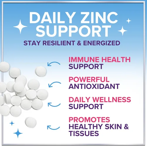 Miniatura 5 de Suplementos de zinc de 40 mg – Apoyo inmunológico de alta potencia y suplemento antioxidante – El mejor suplemento de zinc para la salud de la piel