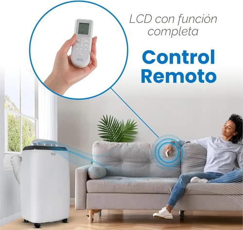 Miniatura 2 de BLACK+DECKER Aire acondicionado portátil, 10,000 BTU (6,000 BTU SACC) para habitaciones de hasta 450 pies cuadrados, CA portátil con control remoto