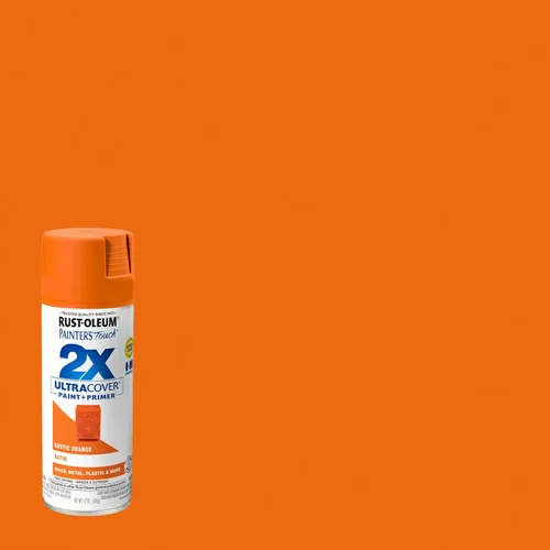 Miniatura 2 de Rust-Oleum 334089 Painter's Touch 2X Ultra Cover Pintura en aerosol, 12 onzas, naranja rústico satinado Satén Rústico Naranja