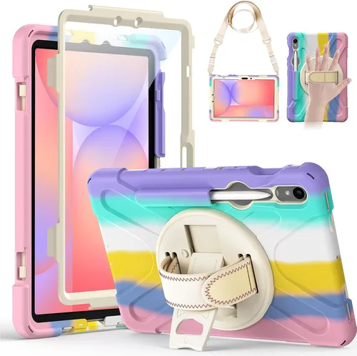 Miniatura 18 de Gerutek Funda para Samsung Galaxy Tab S6 Lite de 10.4 pulgadas 2024/2022/2020, funda protectora de cuerpo completo con protector de pantalla